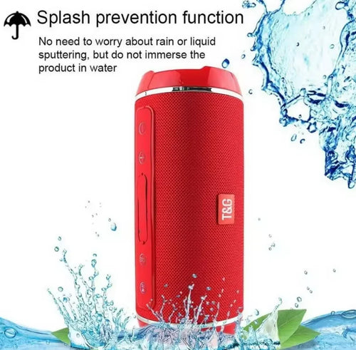 T&G116 Wireless Bluetooth Speaker, Bass Speaker Column, Portable, USB, Waterproof, Outdoor, AUX, TF, FM Radio, Subwoofer Compatible