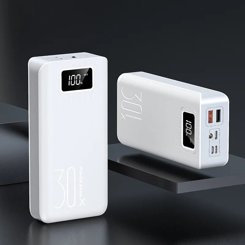 Power Bank 30000mAh Fast Charging with Digital Display
