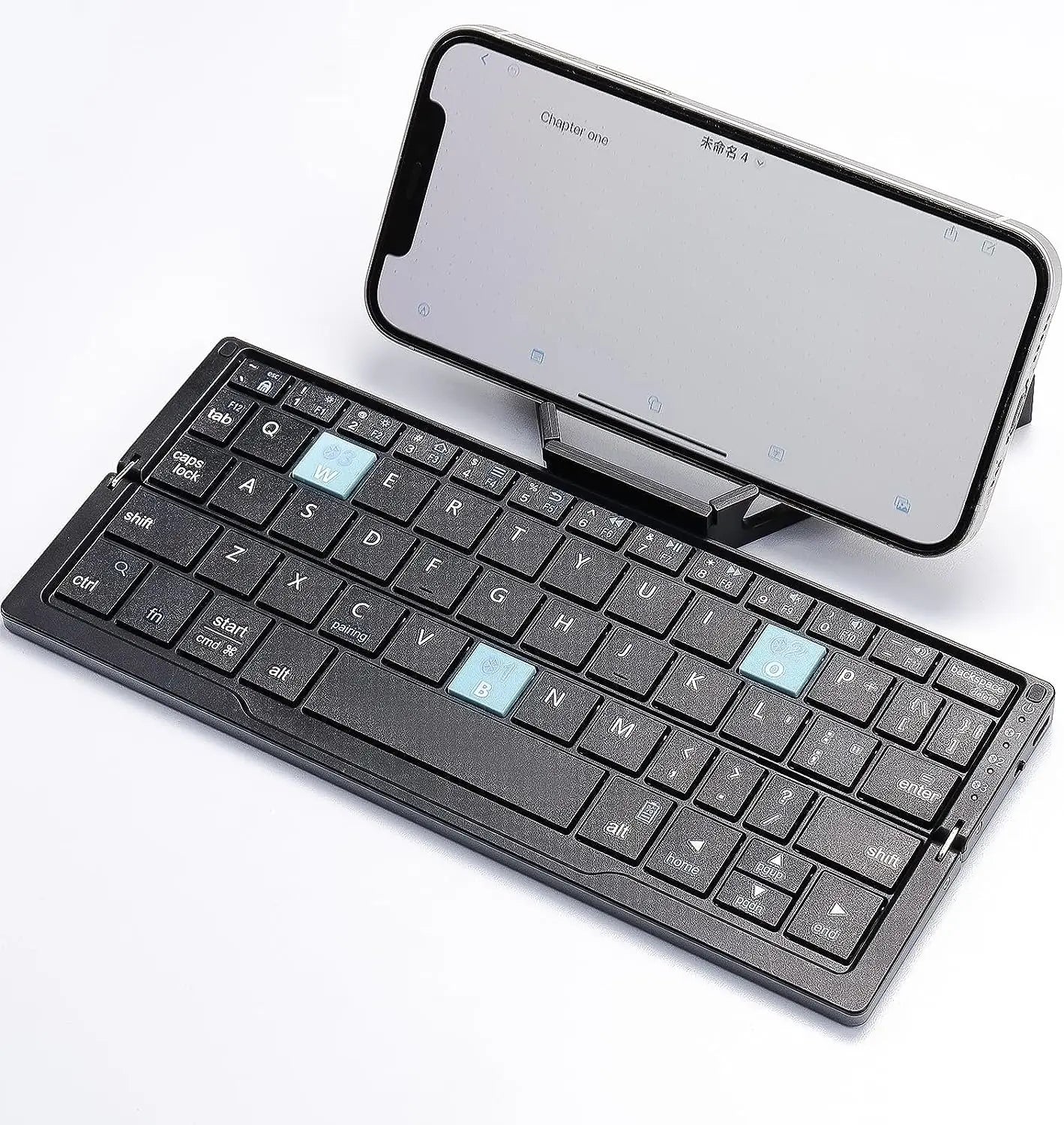 Foldable Bluetooth Rechargeable Keyboard for Mobile, Tablet and Computer