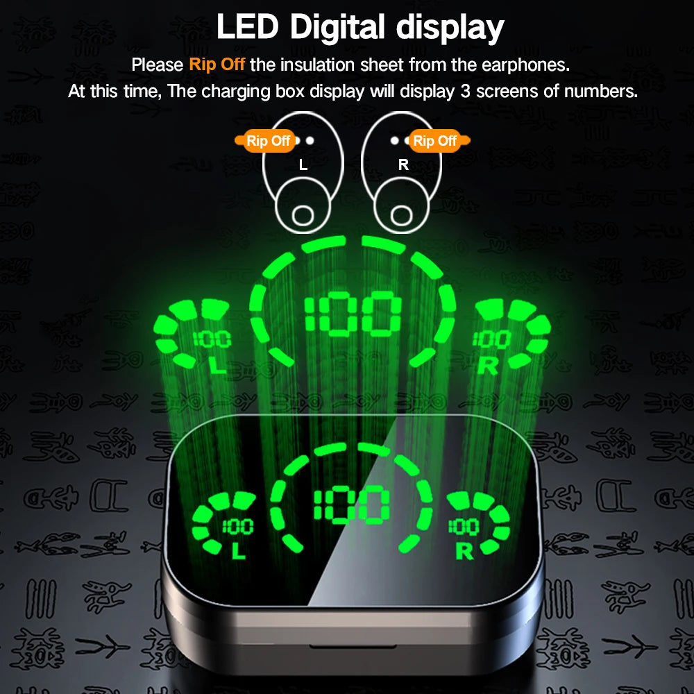 Bluetooth 5.3 TWS Earbuds | HiFi Stereo with Microphone and Voice Control