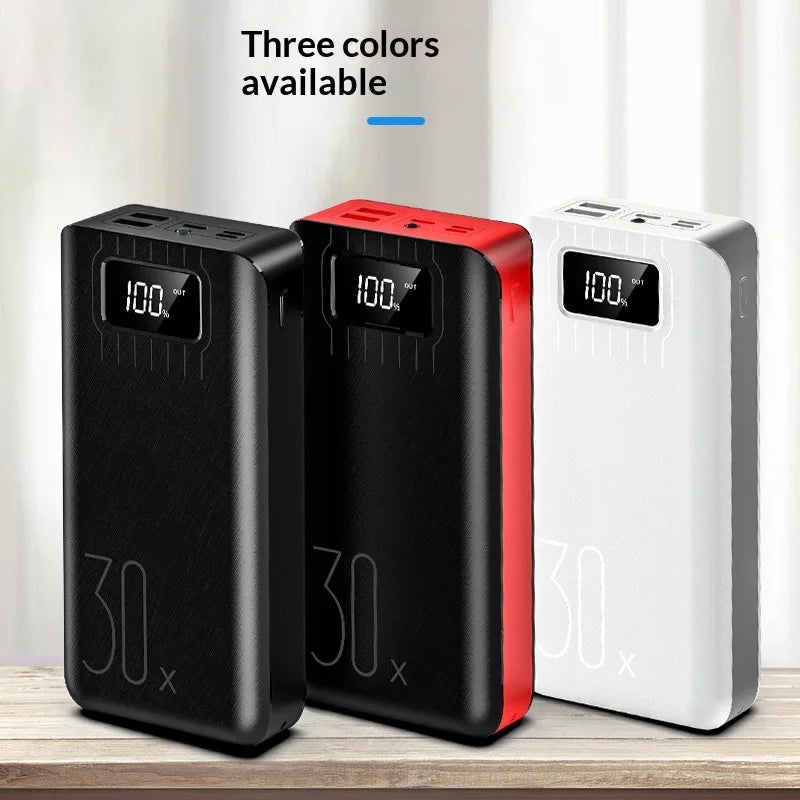 Power Bank 30000mAh Fast Charging with Digital Display