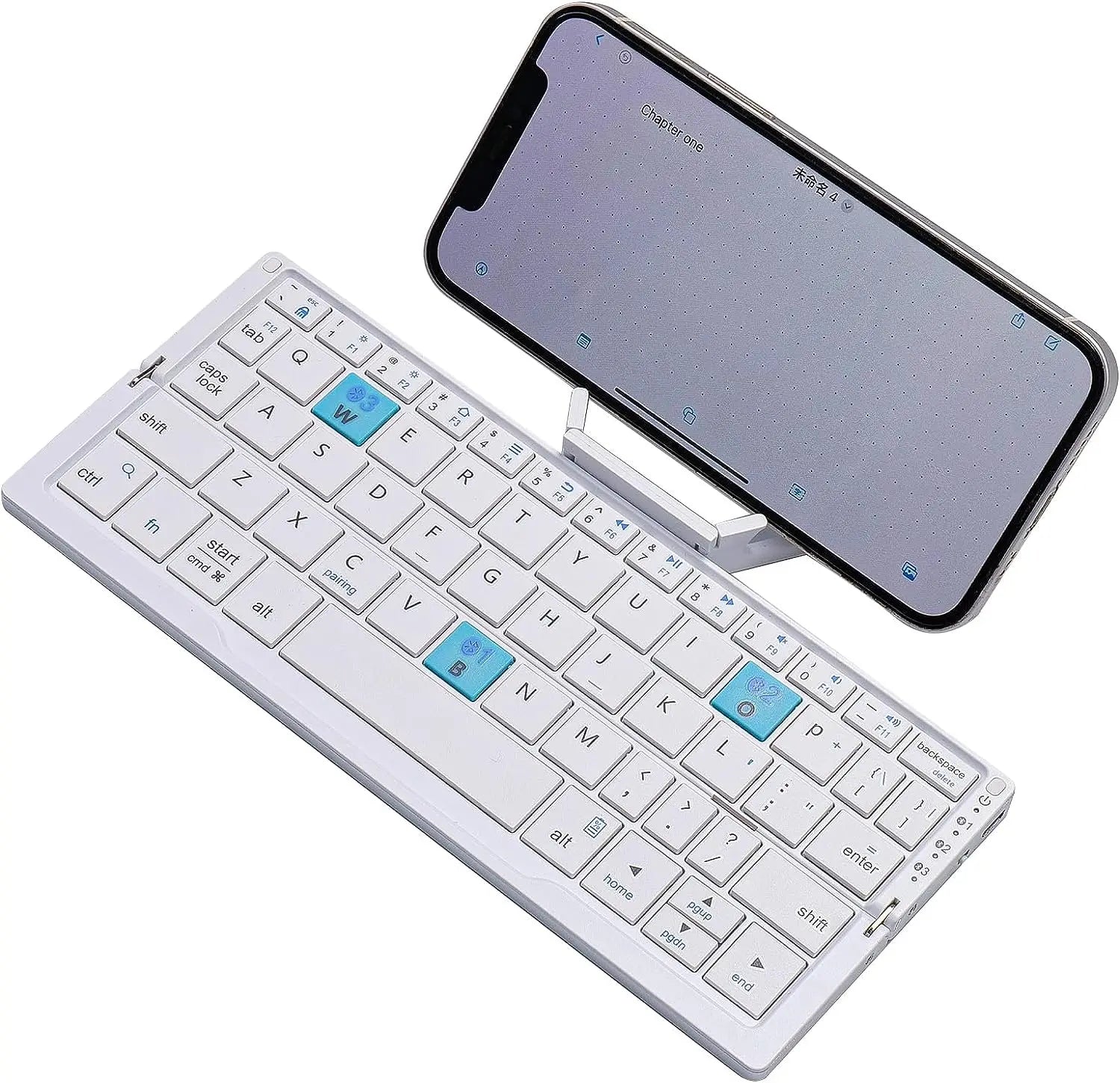Foldable Bluetooth Rechargeable Keyboard for Mobile, Tablet and Computer