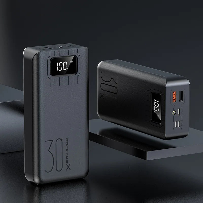 Power Bank 30000mAh Fast Charging with Digital Display
